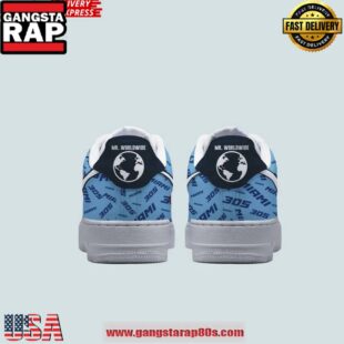 Pitbull Rapper Limited Edition Air Force 1 Sneakers Shoes