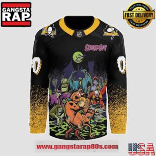 Pittsburgh Penguins x Scooby-Doo Night 2025 Custom Hockey Jersey