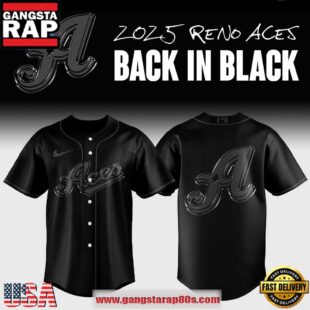 Reno Aces Back In Black Special Baseball Jersey