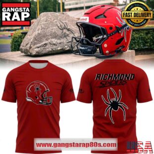 Richmond Spiders Special Edition New Uniform Wordmark Helmet Logo T Shirt