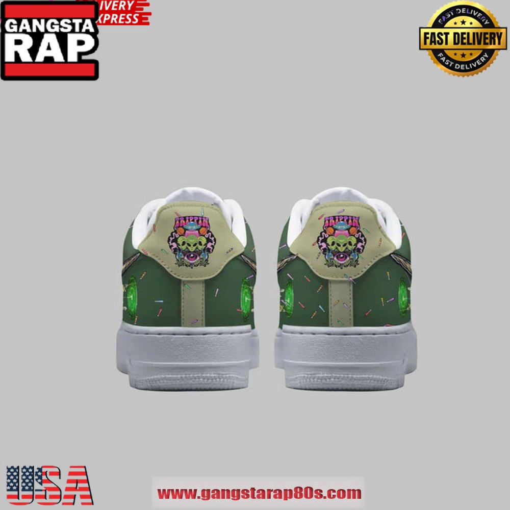 Rick and Morty Trippin 420 Limited Edition Air Force 1 Running Sneakers Shoes Rick and Morty Trippin 420 Limited Edition Air Force 1 Running Sneakers Shoes