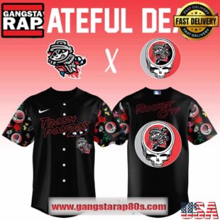 Rocket City Trash Pandas x Grateful Deal 2025 Special Edition Baseball Jersey