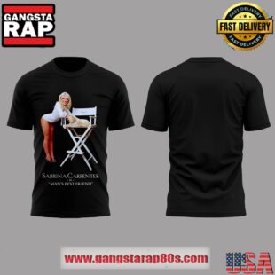 Sabrina Carpenter Mans Best Friend Limited Edition Black T Shirt