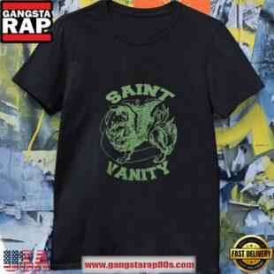 Saint Vanity Green Black T Shirt