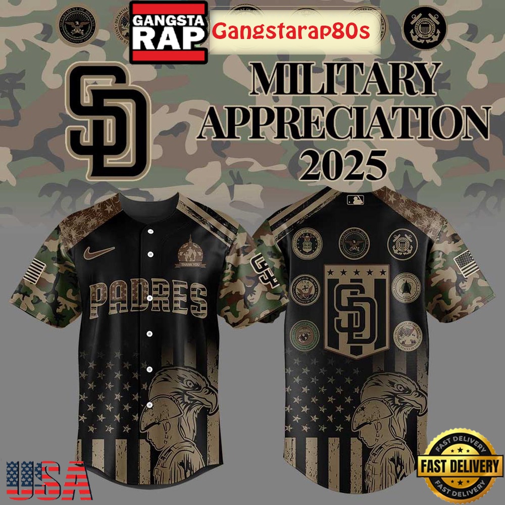 San Diego Padres Celebrating Military Day Special Baseball Jersey San Diego Padres Celebrating Military Day Special Baseball Jersey