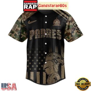 San Diego Padres Celebrating Military Day Special Baseball Jersey