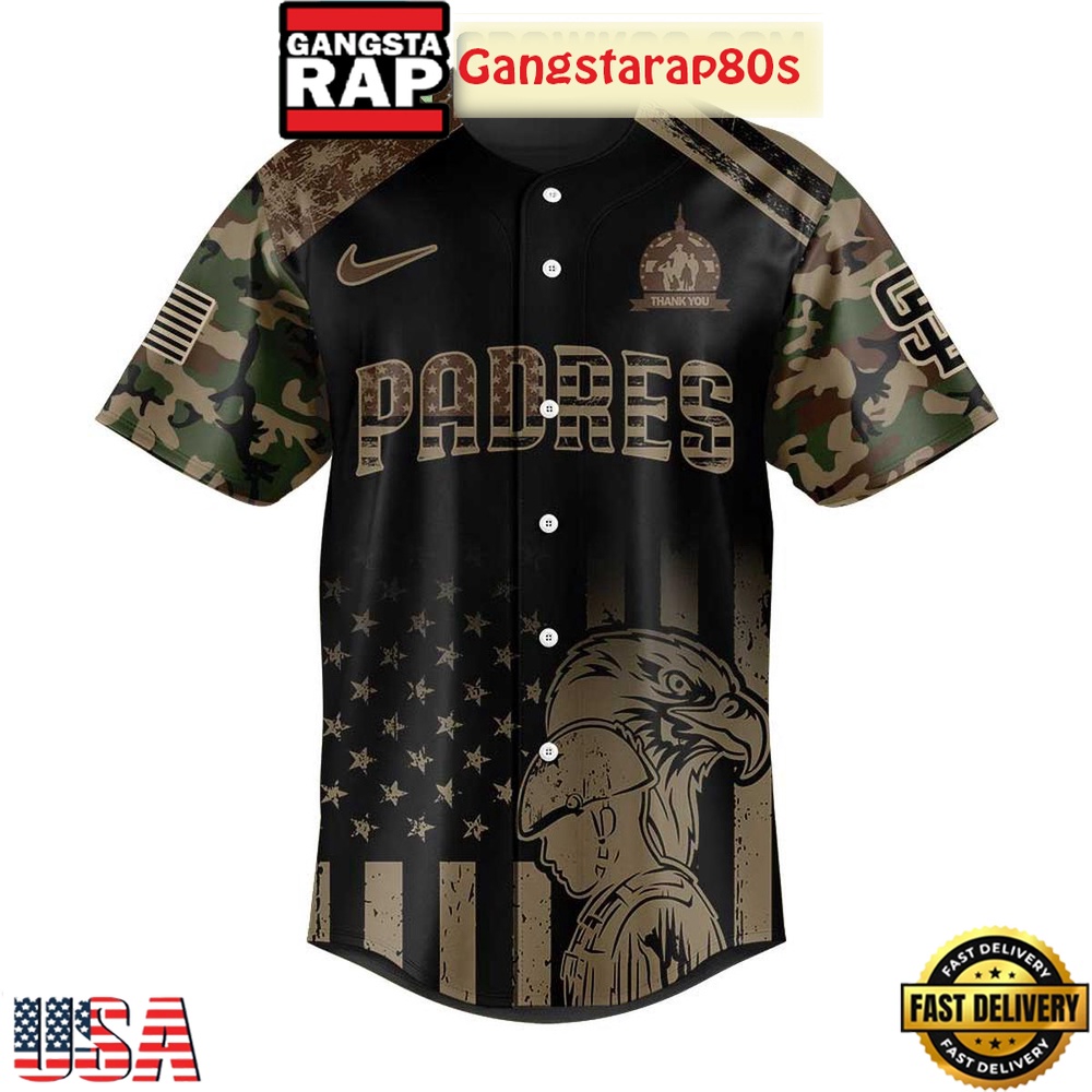 San Diego Padres Celebrating Military Day Special Baseball Jersey San Diego Padres Celebrating Military Day Special Baseball Jersey