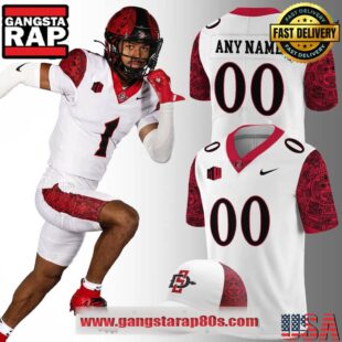 San Diego State Special Edition New Custom White Football Jersey