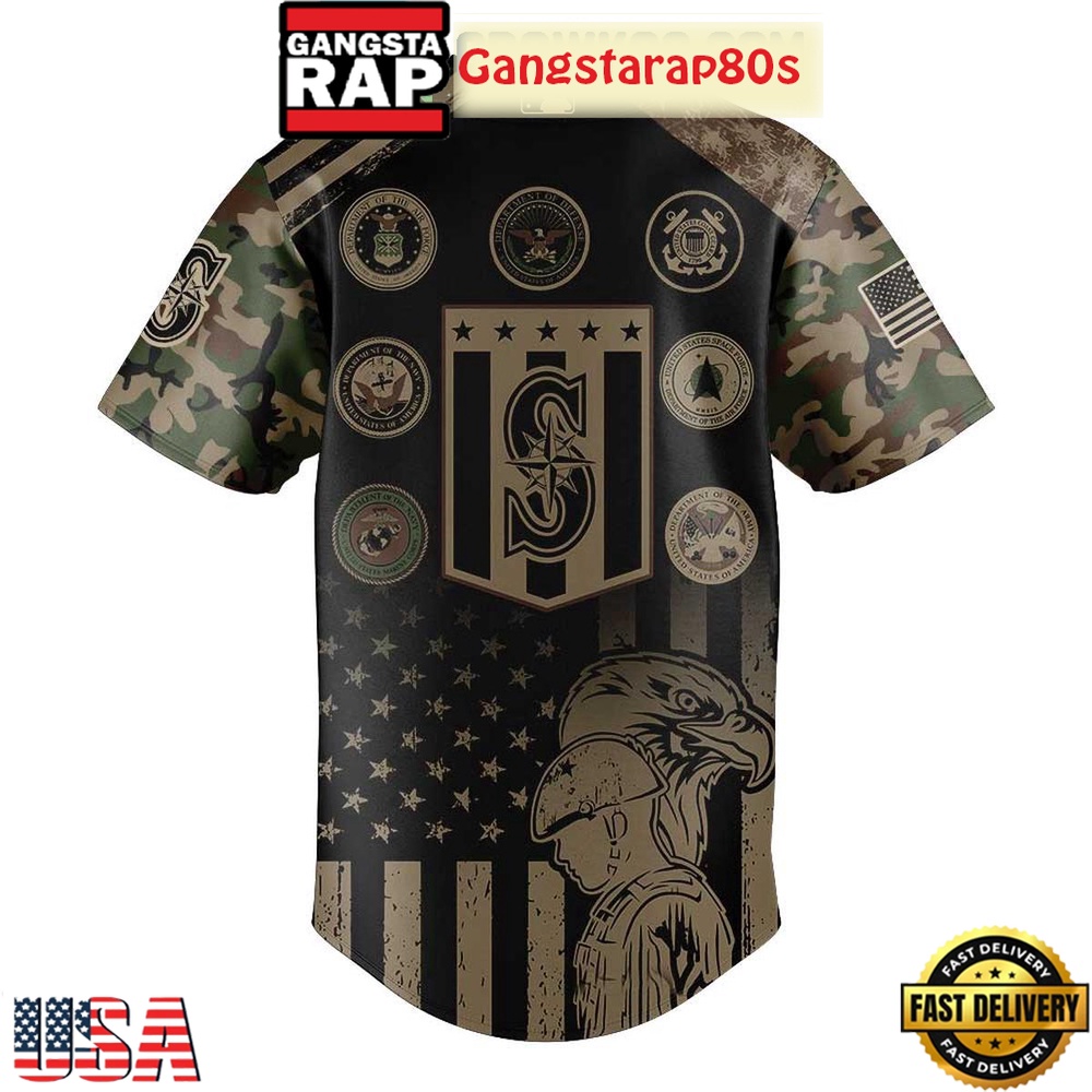 Seattle Mariners Celebrating Military Day Special Baseball Jersey Seattle Mariners Celebrating Military Day Special Baseball Jersey