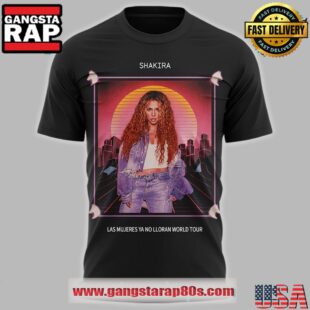 Shakira Las Mujeres Ya No Lloran World Tour 2025 Men In This Town Limited Edition 3D Shirt