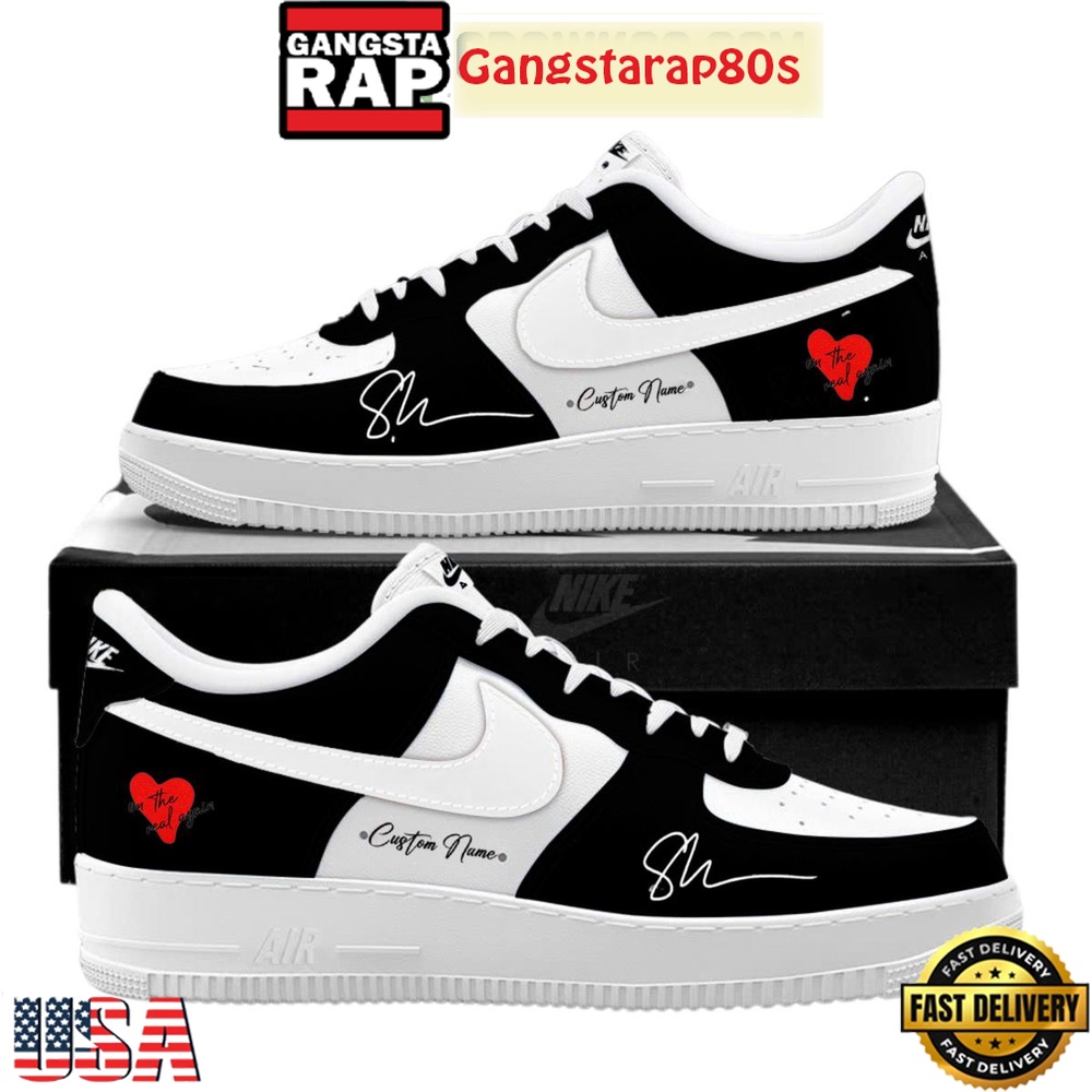 Shawn Mendes On The Road Again 2025 Custom Air Force 1 Running Sneakers Shoes Shawn Mendes On The Road Again 2025 Custom Air Force 1 Running Sneakers Shoes