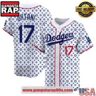 Shohei Ohtani #17 Los Angeles Dodgers x LV Special Design Baseball Jersey Shirt