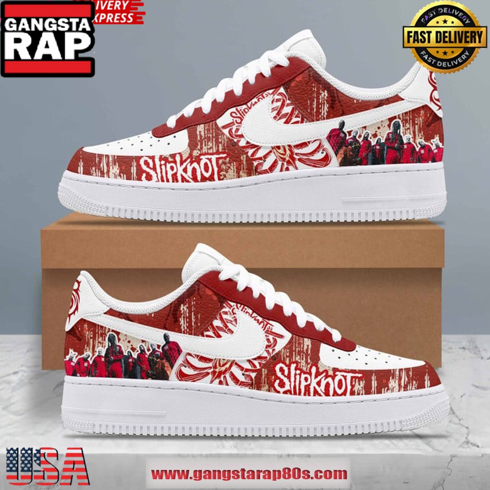 SLIPKNOT x Nike Limited Edition Air Force 1 Sneakers Shoes SLIPKNOT x Nike Limited Edition Air Force 1 Sneakers Shoes