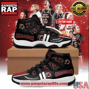 South Carolina Gamecocks NCAA Women’s Basketball National Champions Black Air Jordan 11 Sneakers Shoes