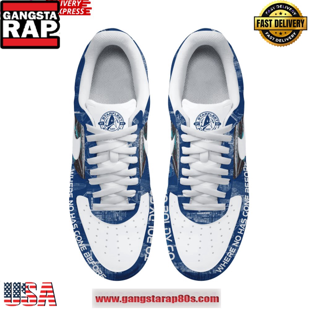 Star Trek To Boldly Go Limited Edition Air Force 1 Sneakers Shoes Star Trek To Boldly Go Limited Edition Air Force 1 Sneakers Shoes