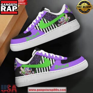 Stitch & Beetlejuice Limited Edition Air Force 1 Running Sneakers Shoes