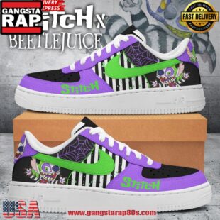 Stitch & Beetlejuice Limited Edition Air Force 1 Sneakers Shoes