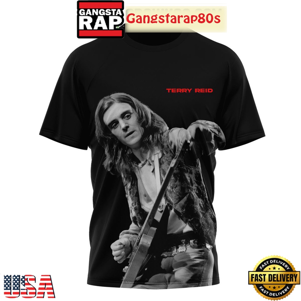 Terry Reid Superlungs Guitar World 1949 2025 Memories T Shirt Terry Reid Superlungs Guitar World 1949 2025 Memories T Shirt