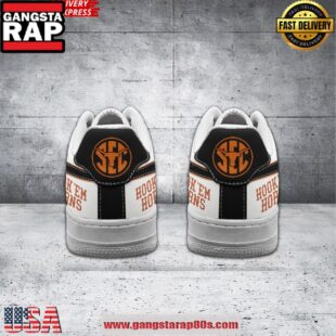 Texas Longhorns Hook 'Em Horns Custom Air Force 1 Sneakers Shoes