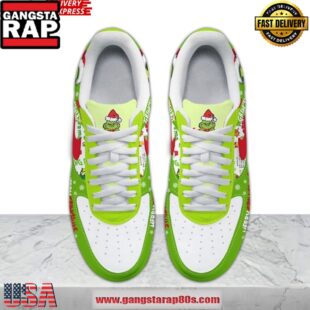 The Grinch Merry Grinchmas Limited Edition Air Force 1 Running Sneakers Shoes