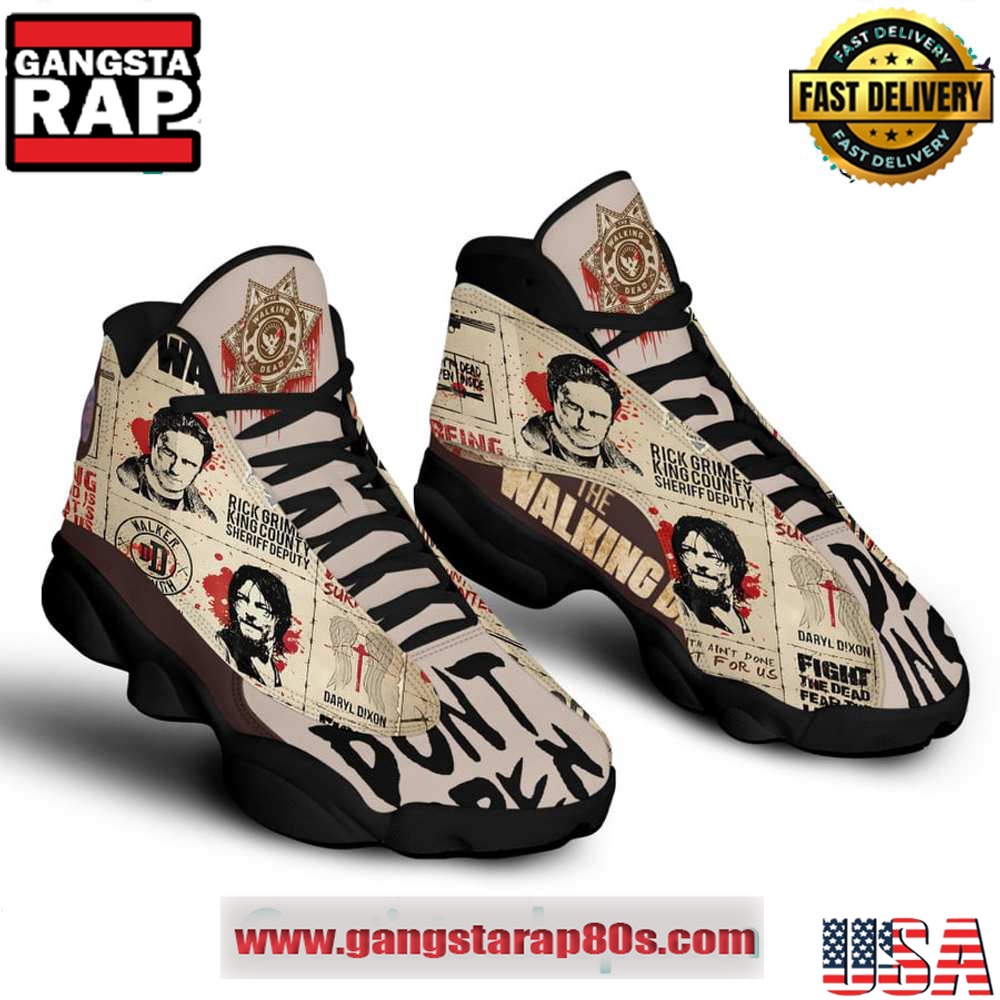 The Walking Dead Air Jordan 13 Sneakers Shoess The Walking Dead Air Jordan 13 Sneakers Shoess