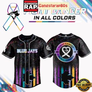 Toronto Blue Jays Fight Cancer In All Color Special Baseball Jersey