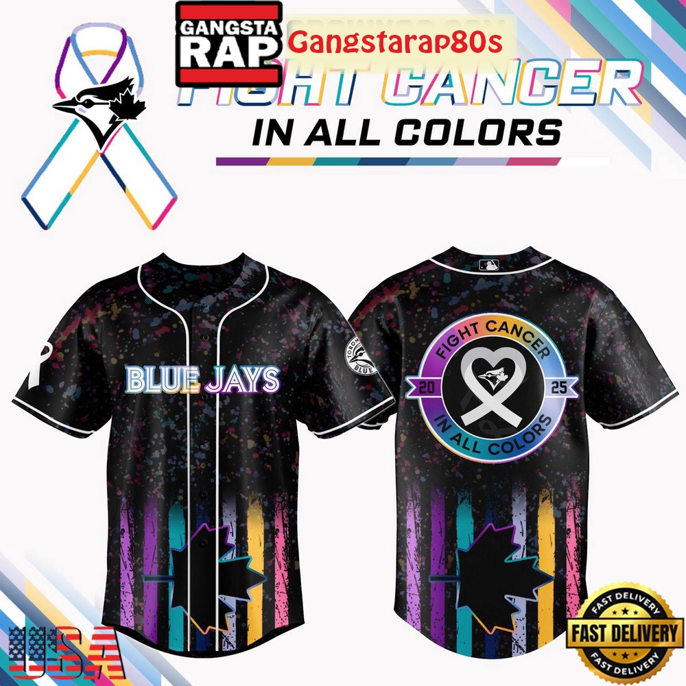 Toronto Blue Jays Fight Cancer In All Color Special Baseball Jersey Toronto Blue Jays Fight Cancer In All Color Special Baseball Jersey