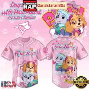 Toronto Blue Jays x Dog Day With Paw Patrol For Kid And Families 2025 Baseball Jersey