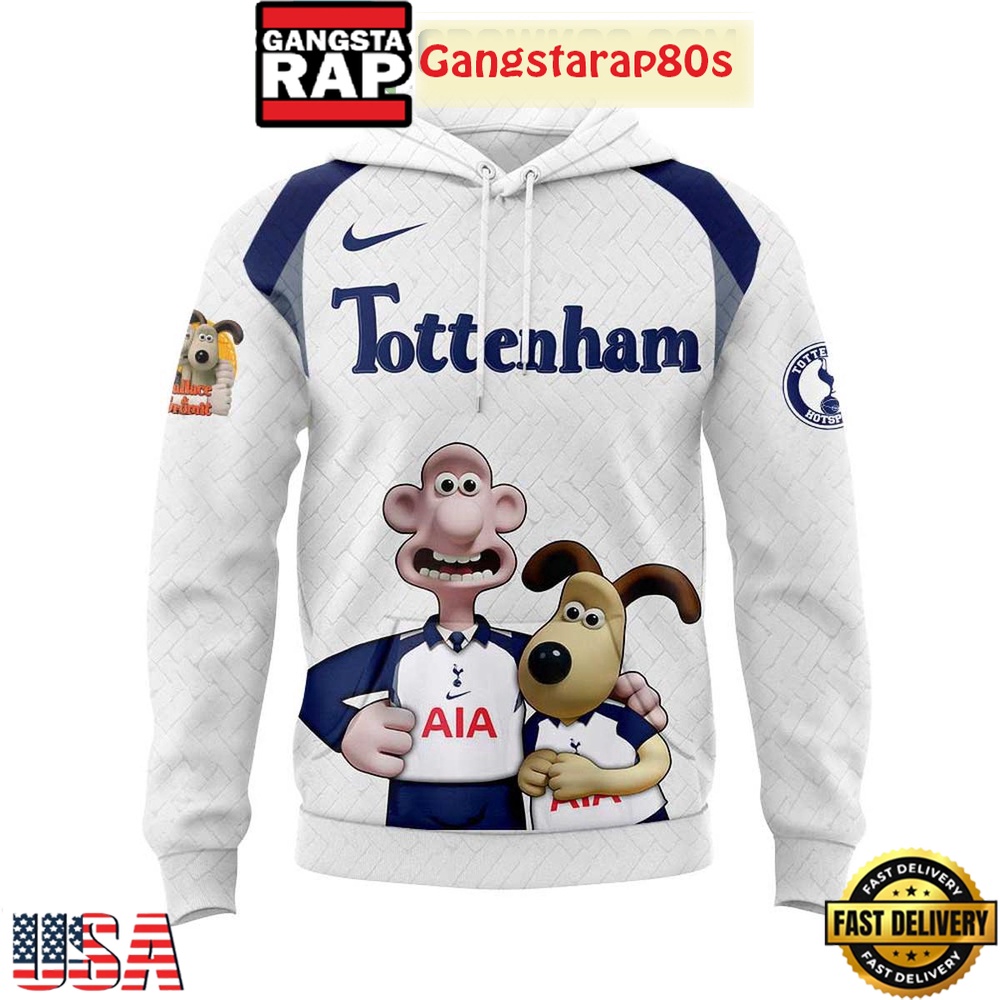 Tottenham Hotspur x Wallace And Gromit Special Unisex Hoodie Tottenham Hotspur x Wallace And Gromit Special Unisex Hoodie