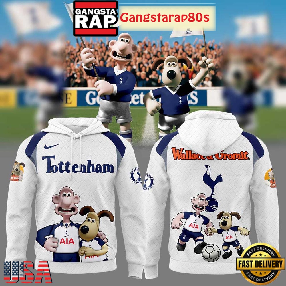 Tottenham Hotspur x Wallace And Gromit Special Unisex Hoodie Tottenham Hotspur x Wallace And Gromit Special Unisex Hoodie