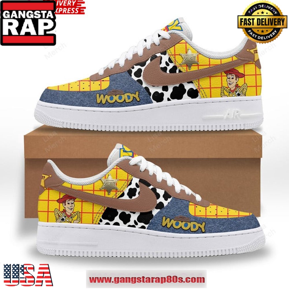 Toy Story Woody Limited Edition Air Force 1 Sneakers Shoes Toy Story Woody Limited Edition Air Force 1 Sneakers Shoes