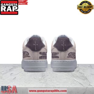 Travis Scott Cactus Jack Purple Air Force 1 Sneakers Shoes