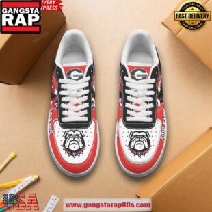 UGA Bulldogs Dawgs Custom Air Force 1 Sneakers Shoes