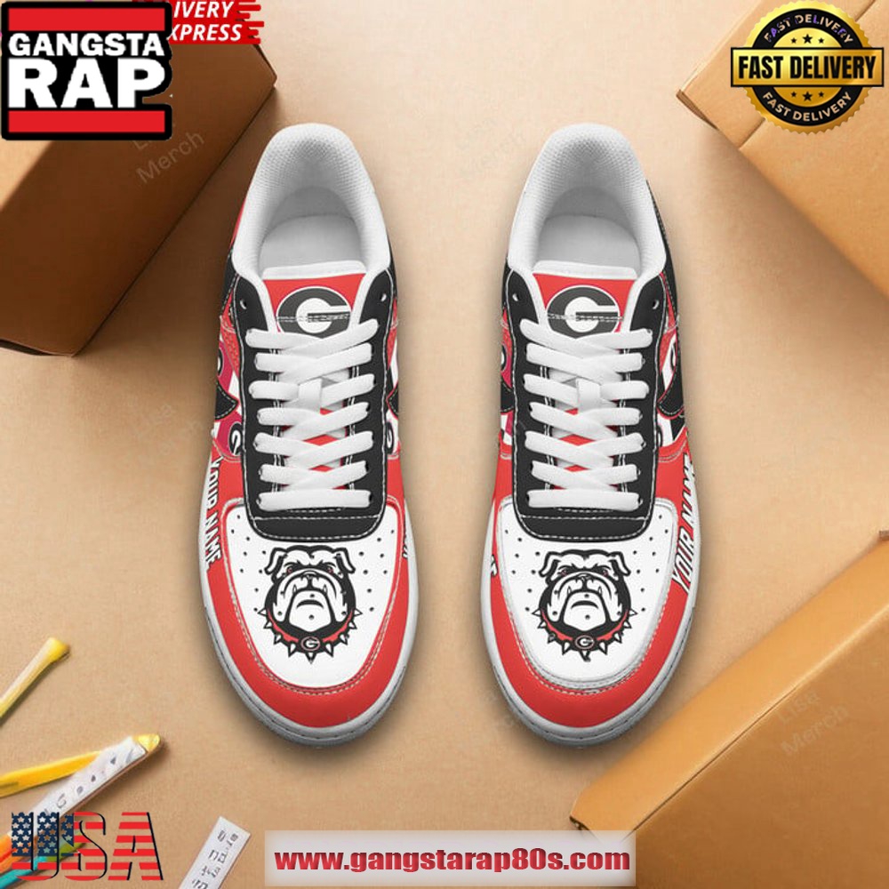 UGA Bulldogs Dawgs Custom Air Force 1 Sneakers Shoes UGA Bulldogs Dawgs Custom Air Force 1 Sneakers Shoes