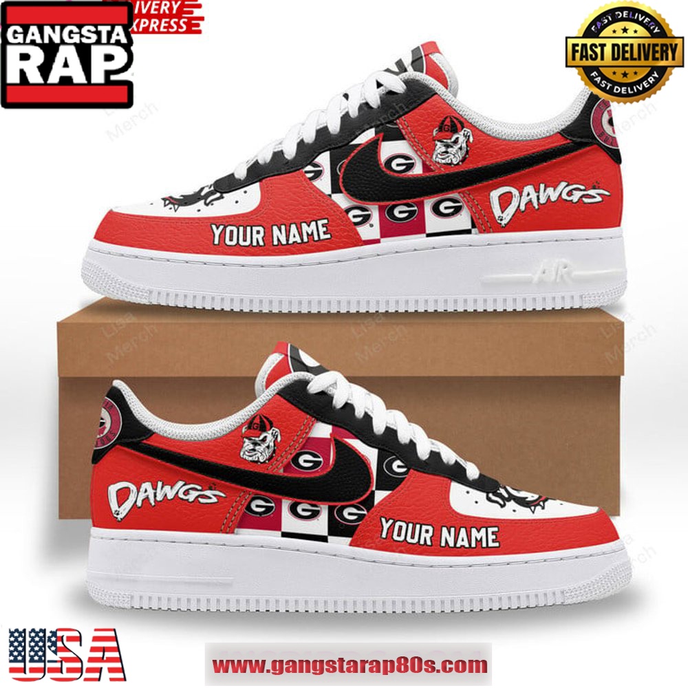 UGA Bulldogs Dawgs Custom Air Force 1 Sneakers Shoes UGA Bulldogs Dawgs Custom Air Force 1 Sneakers Shoes