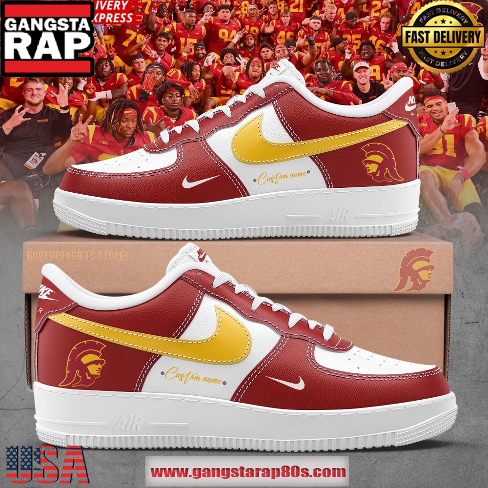 USC Trojans Football Custom Air Force 1 Sneakers Shoes USC Trojans Football Custom Air Force 1 Sneakers Shoes