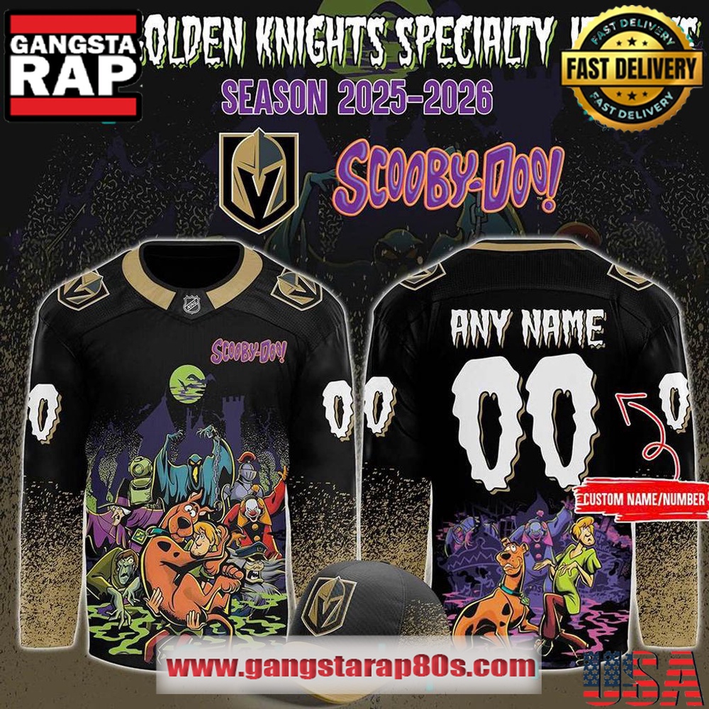 Vegas Golden Knights x Scooby-Doo Night 2025 Custom Hockey Jersey Vegas Golden Knights x Scooby-Doo Night 2025 Custom Hockey Jersey