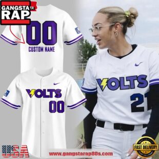 VOLTS Softball New Uniform Custom White Baseball Jersey