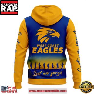 West Coast Eagles ANZAC Day 2025 Special Hoodie Shirt