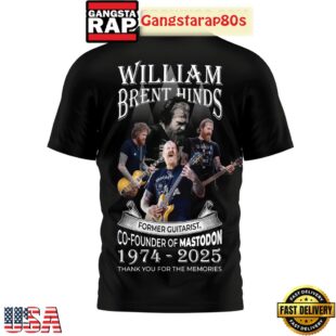 William Brent Hinds Mastodon Memories 2025 Special 3D Shirt