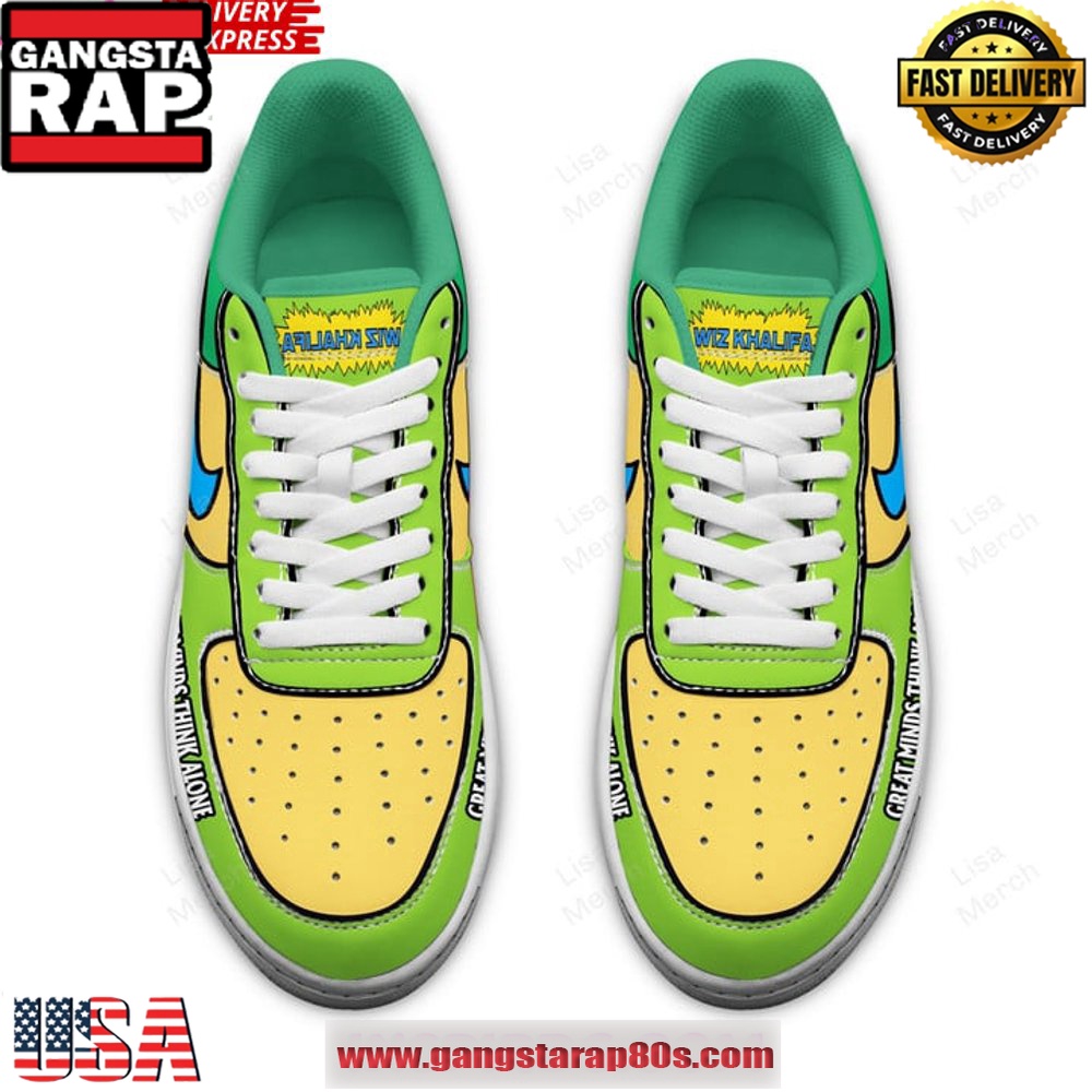 Wiz Khalifa Ninja Turtles Limited Edition Air Force 1 Sneakers Shoes Wiz Khalifa Ninja Turtles Limited Edition Air Force 1 Sneakers Shoes