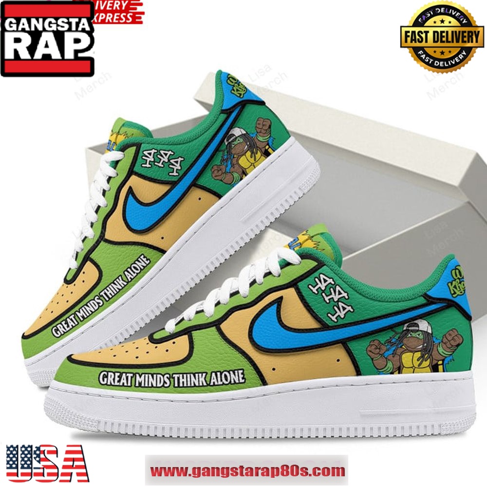 Wiz Khalifa Ninja Turtles Limited Edition Air Force 1 Sneakers Shoes Wiz Khalifa Ninja Turtles Limited Edition Air Force 1 Sneakers Shoes
