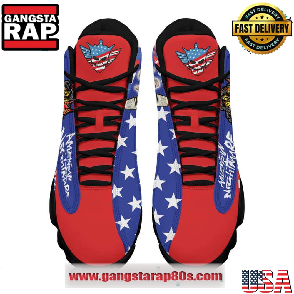 WWE Cody Rhodes American Nightmare Air Jordan 13 Sneakers Shoess WWE Cody Rhodes American Nightmare Air Jordan 13 Sneakers Shoess