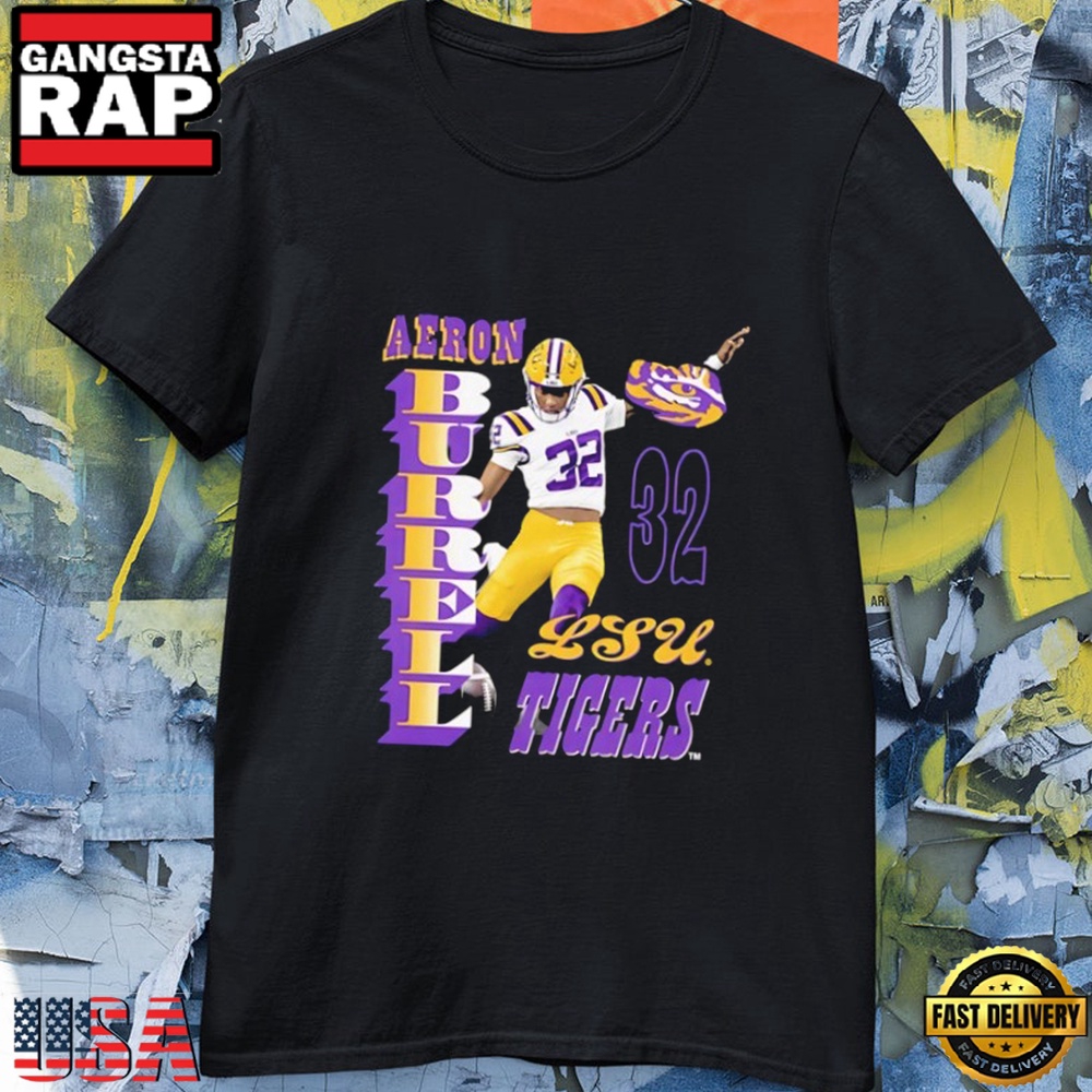 Aeron Burrell #32 LSU Tigers Football Player T Shirt Aeron Burrell #32 LSU Tigers Football Player T Shirt