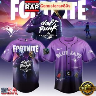 All Team MLB x Fortnite Daft Punk Experience Baseball Jersey Shirt