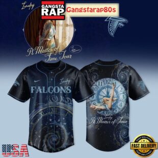 Atlanta Falcons x Laufey A Matther Of Time Tour 2025 Baseball Jersey Shirt