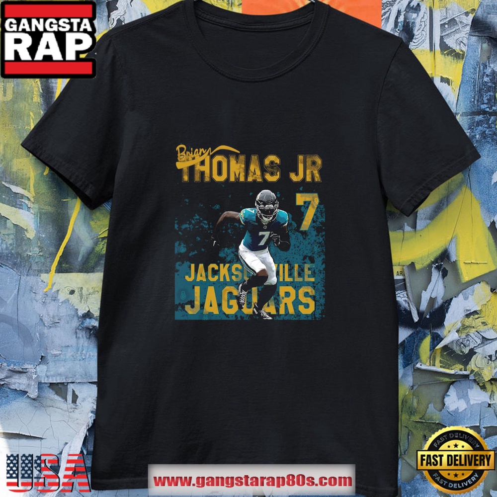 Brian Thomas Jr #7 Jacksonville Jaguars T Shirt Brian Thomas Jr #7 Jacksonville Jaguars T Shirt