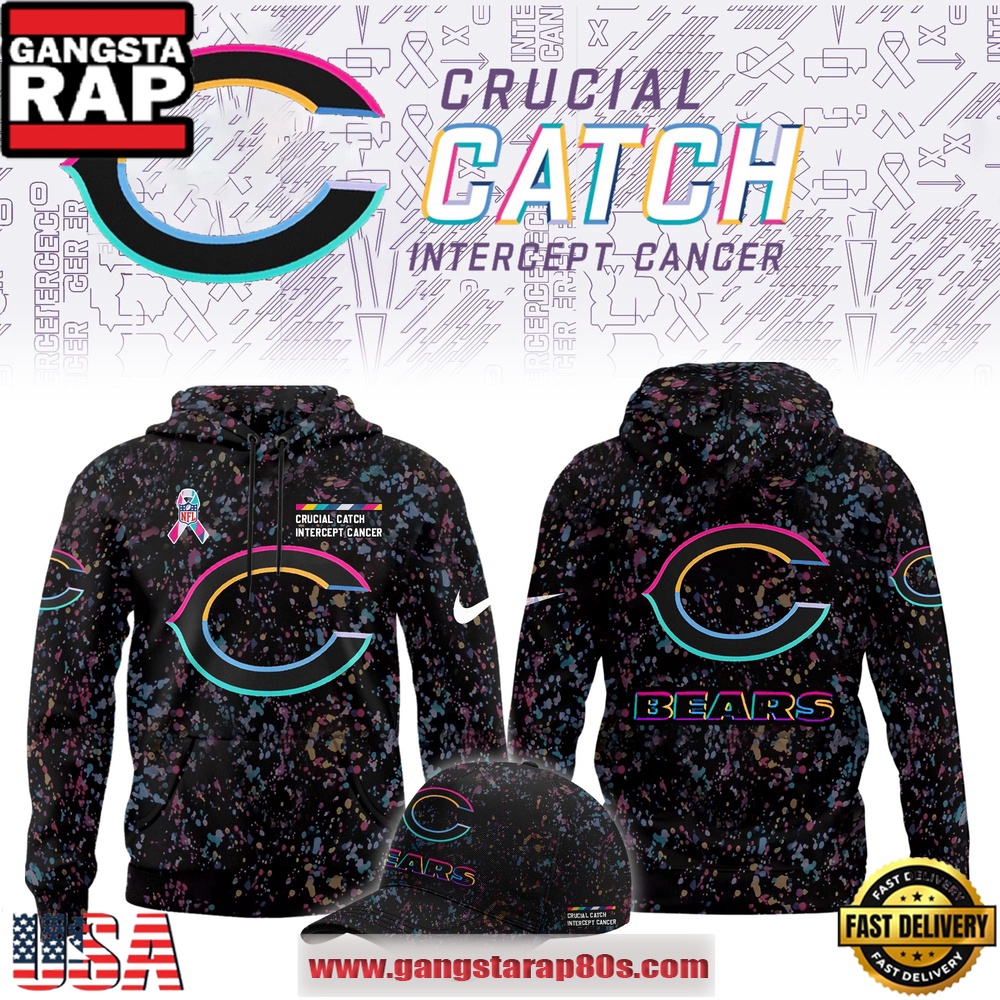 Chicago Bears Crucial Catch Intercept Cancer 2025 Limited Edition Hoodie Shirt Chicago Bears Crucial Catch Intercept Cancer 2025 Limited Edition Hoodie Shirt