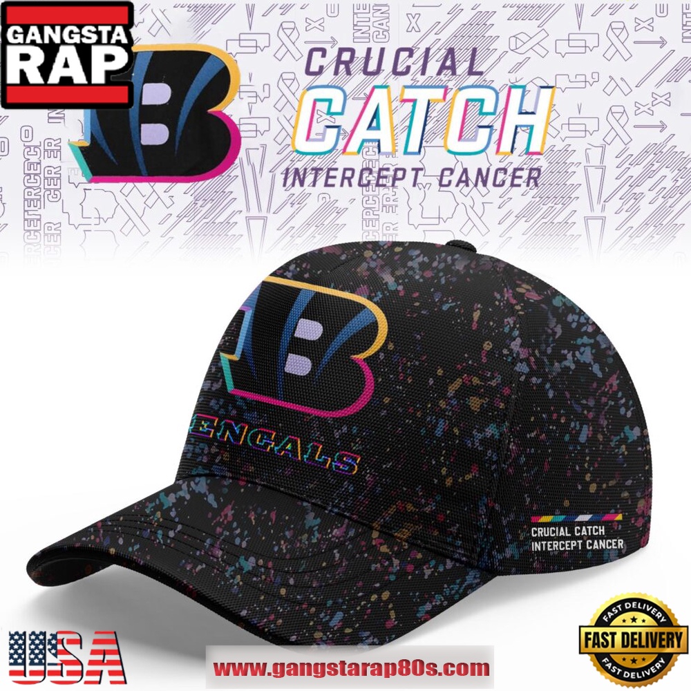 Cincinnati Bengals Crucial Catch Intercept Cancer 2025 Limited Edition Classic Cap Hats Cincinnati Bengals Crucial Catch Intercept Cancer 2025 Limited Edition Classic Cap Hats