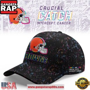 Cleveland Browns Crucial Catch Intercept Cancer 2025 Limited Edition Classic Cap Hats